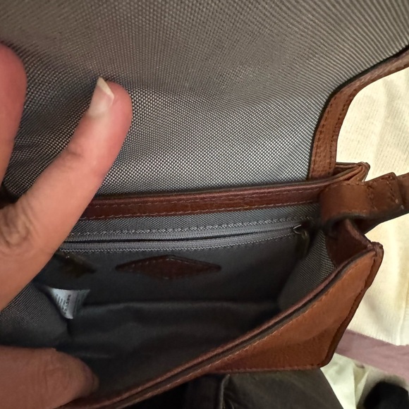 Fossil Brown Leather Crossbody Bag - Picture 4 of 7